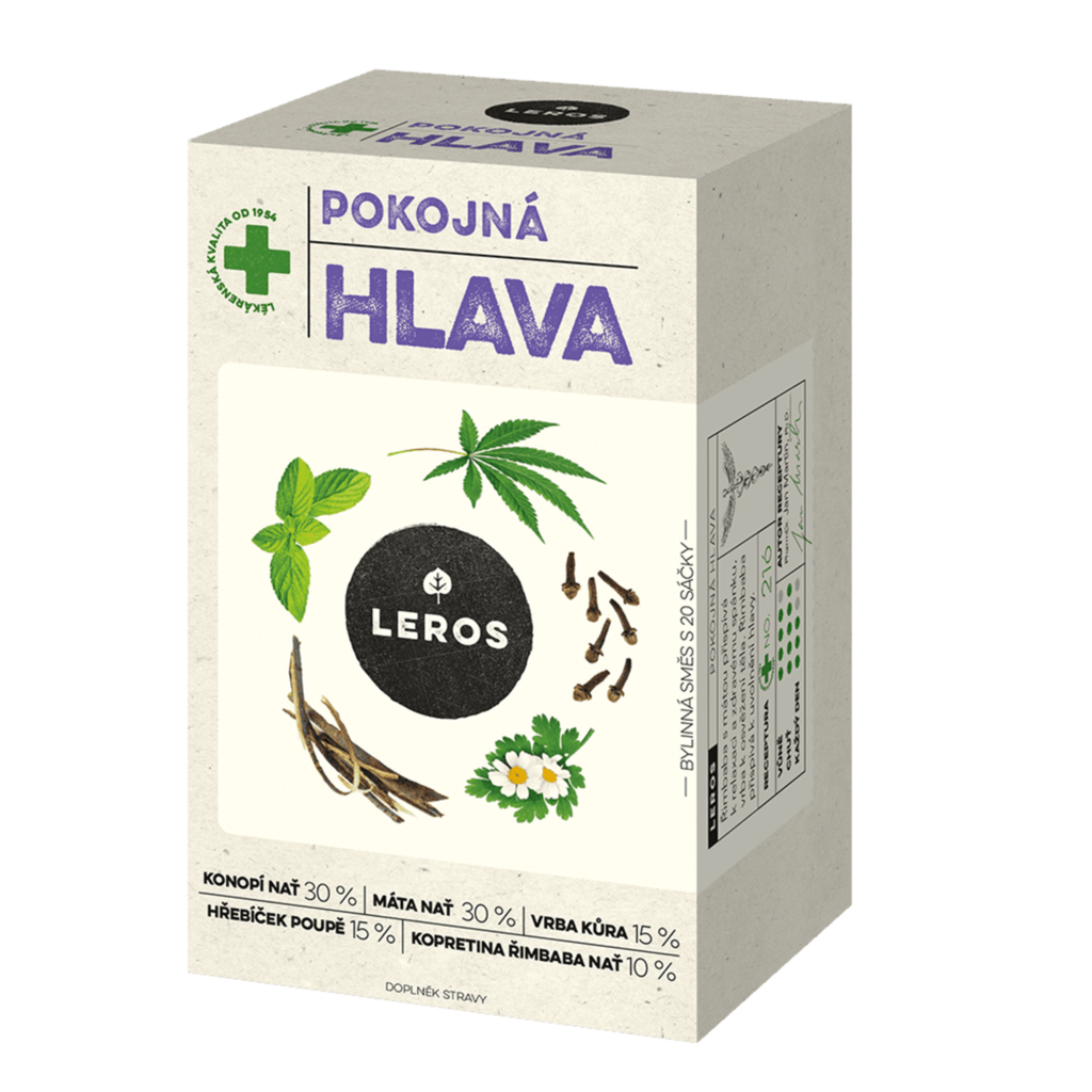 Pokojná hlava čaj porcovaný 30g Leros